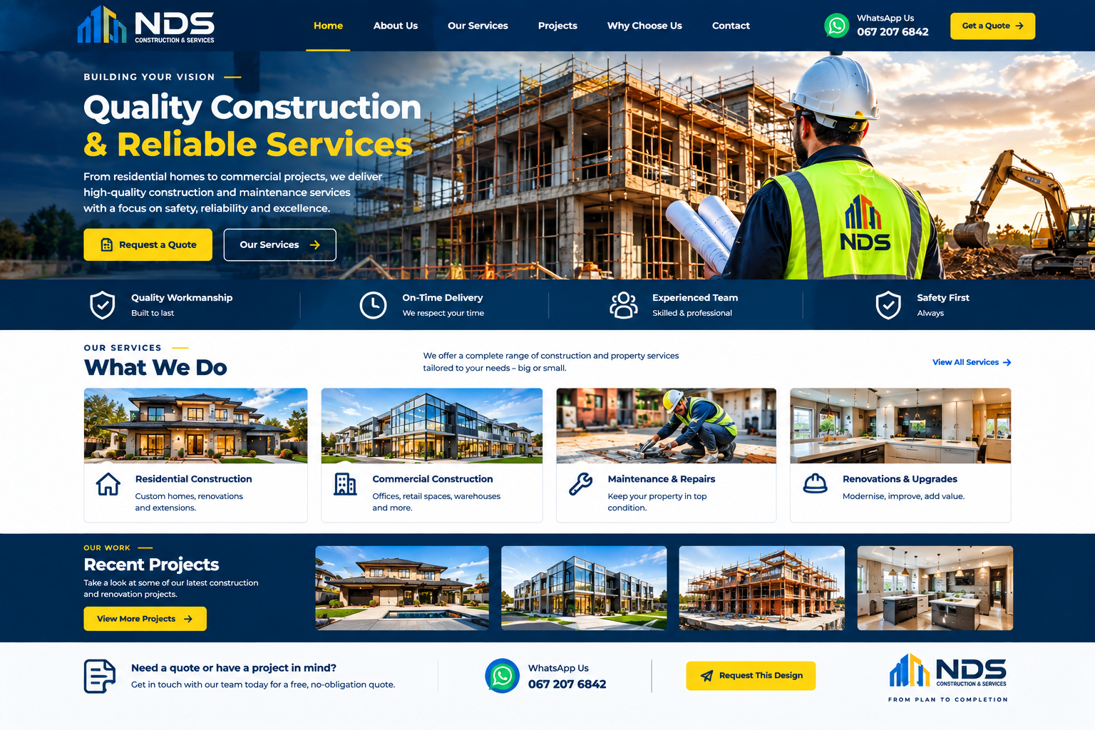 Construction demo